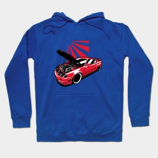 Red R34 GTR Engine Hoodie